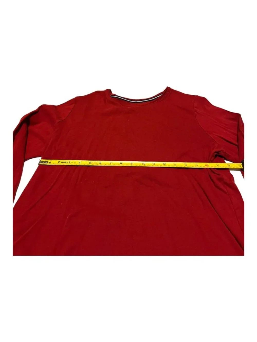 Croft & Barrow Top Women's PXXL Classic Red Tee Long Sleeve XXL Plus Top Blouse - Picture 3 of 6